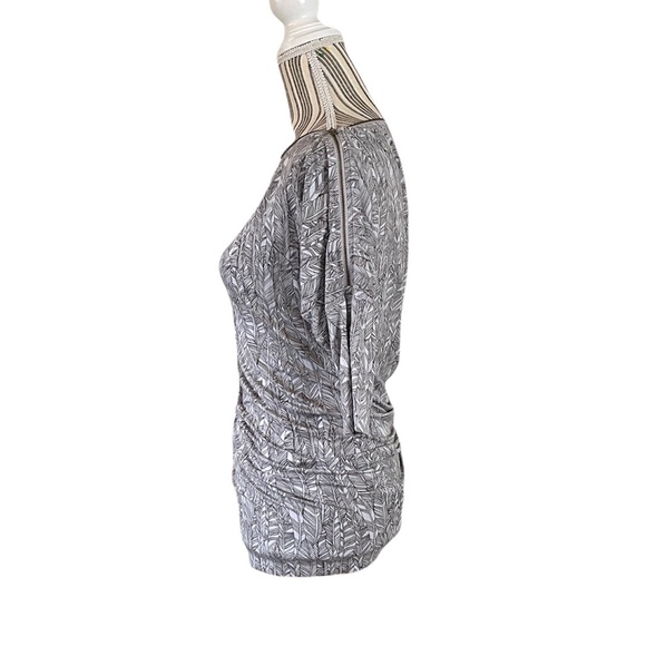 ARMANI EXCHANGE AX Tunic Geomatric Zipper Neckline XS - Picture 5 of 11